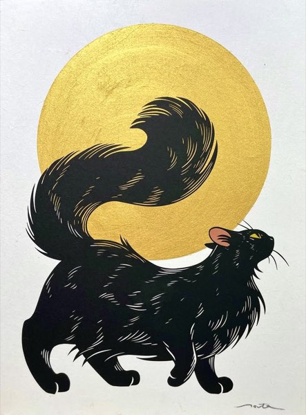 月と猫